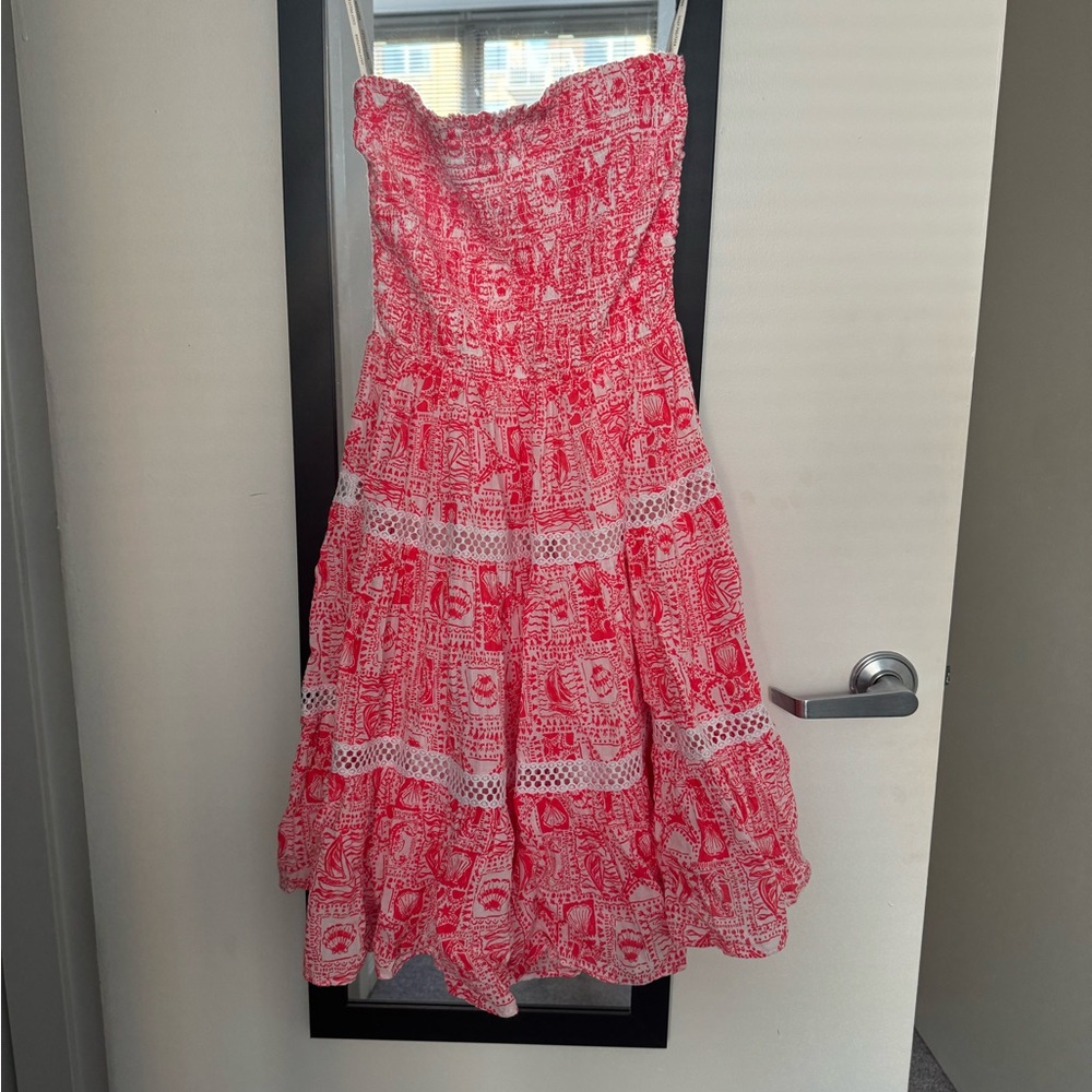 Lilly Pulitzer NWT Kelvina strapless smocked dress